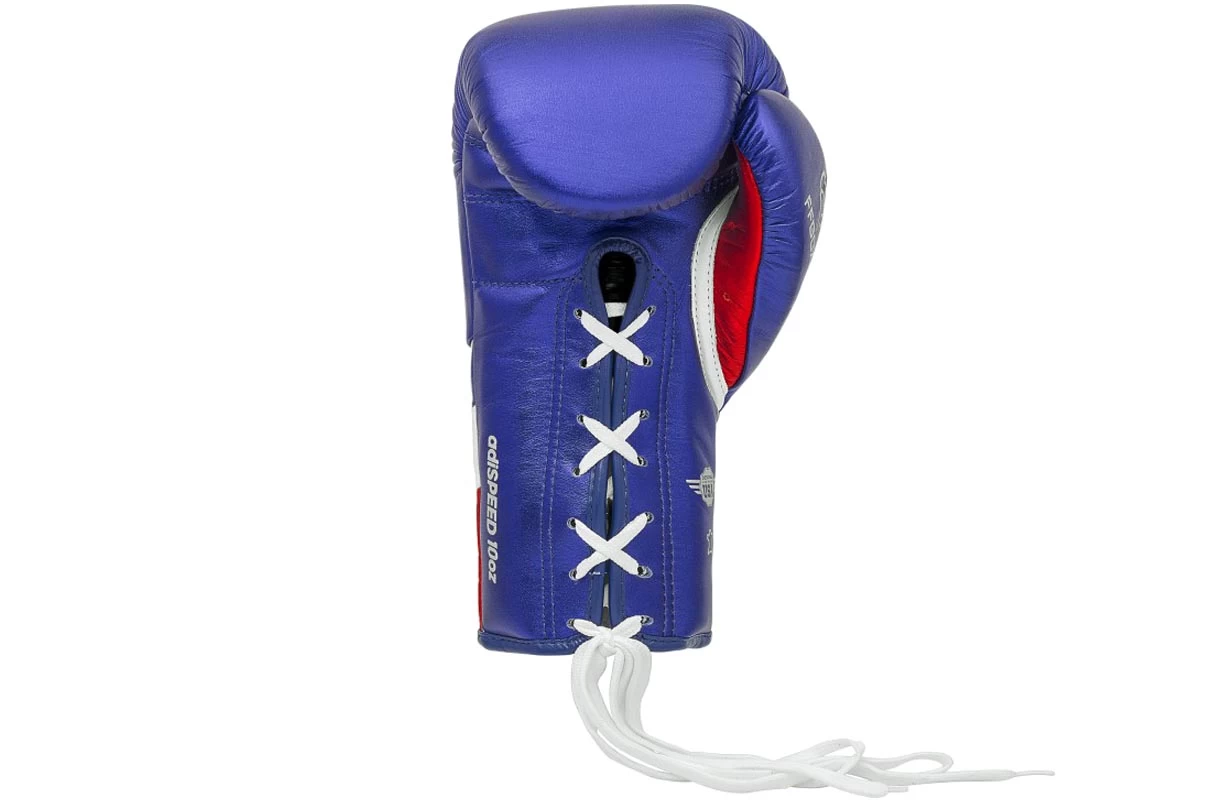 Gants De Boxe En Cuir à Lacets, FFBoxe, Speed 500 - ADISBG500SMU, Adidas 2 Gants De Boxe En Cuir à Lacets, FFBoxe, Speed 500 - ADISBG500SMU, Adidas – Image 2