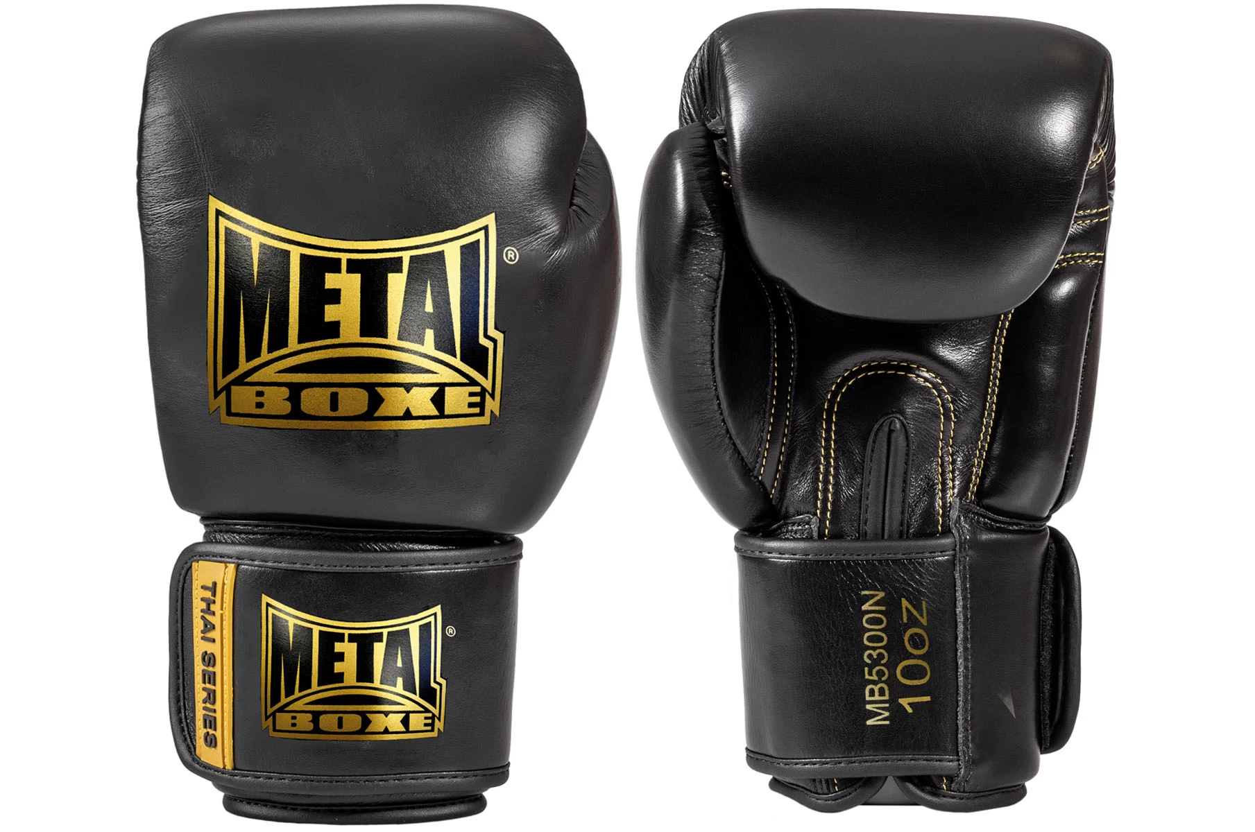 Gants De Boxe Cuir, Thaï Series - MB5300N, Metal Boxe 1 Gants De Boxe Cuir, Thaï Series - MB5300N, Metal Boxe
