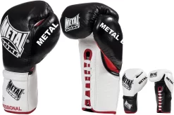 Gants De Boxe Pro à Lacets, Sirius - MB6300, Metal Boxe