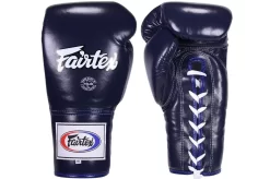 Gants De Boxe, Lacets - Pro, Fairtex -Boutique de boxe gants de boxe pro a lacets thai proteam fairtex 2