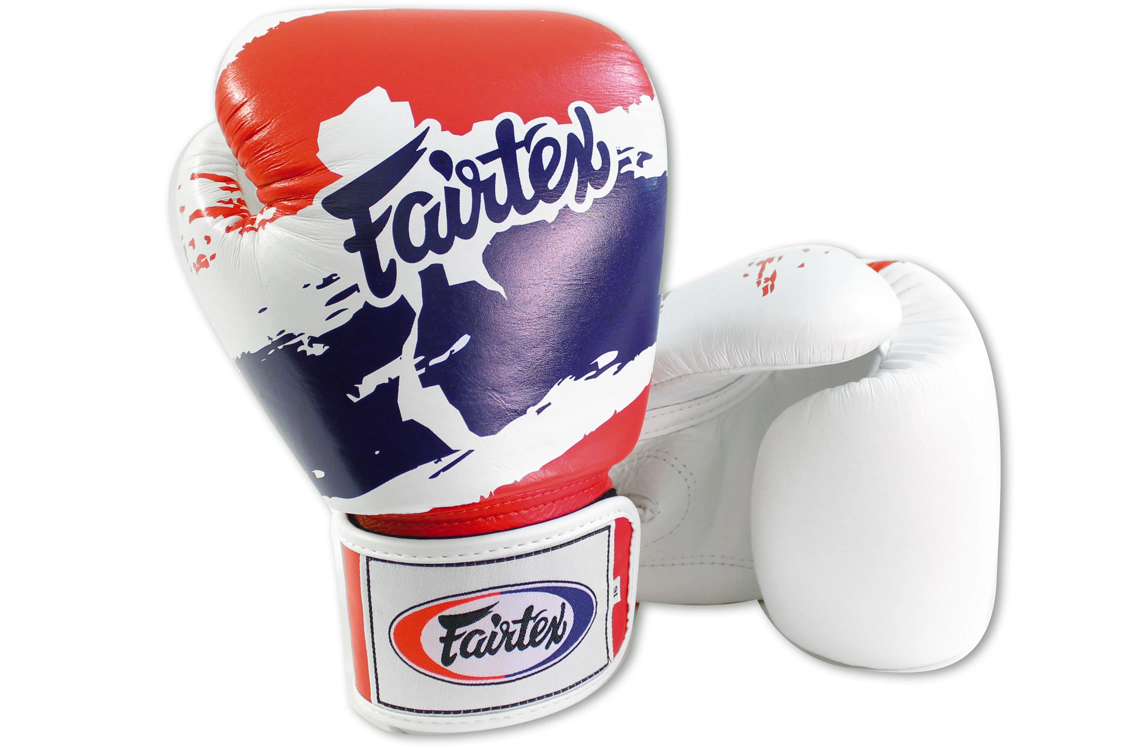 Gants De Boxe Thaï, Entraînement, Cuir - V1 Thaï Pride, Fairtex 1 Gants De Boxe Thaï, Entraînement, Cuir - V1 Thaï Pride, Fairtex