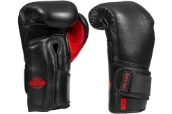 Gants De Boxe Cuir, Black Fight - MBGAN430N, Métal Boxe