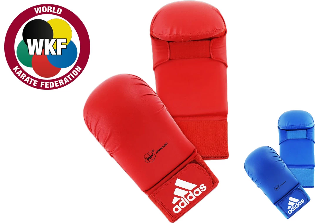 Mitaines Karaté WKF, Sans Pouce - 661.22D, Adidas