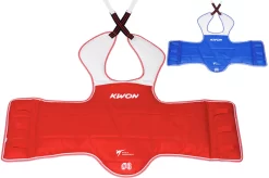 Plastron Taekwondo WTF Réversible, Style Coréen (Lacets), Kwon