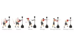 Socle De Frappe, Power Spin - ACA2038, Metal Boxe -Boutique de boxe socle de frappe power spin aca2038 metal boxe 2